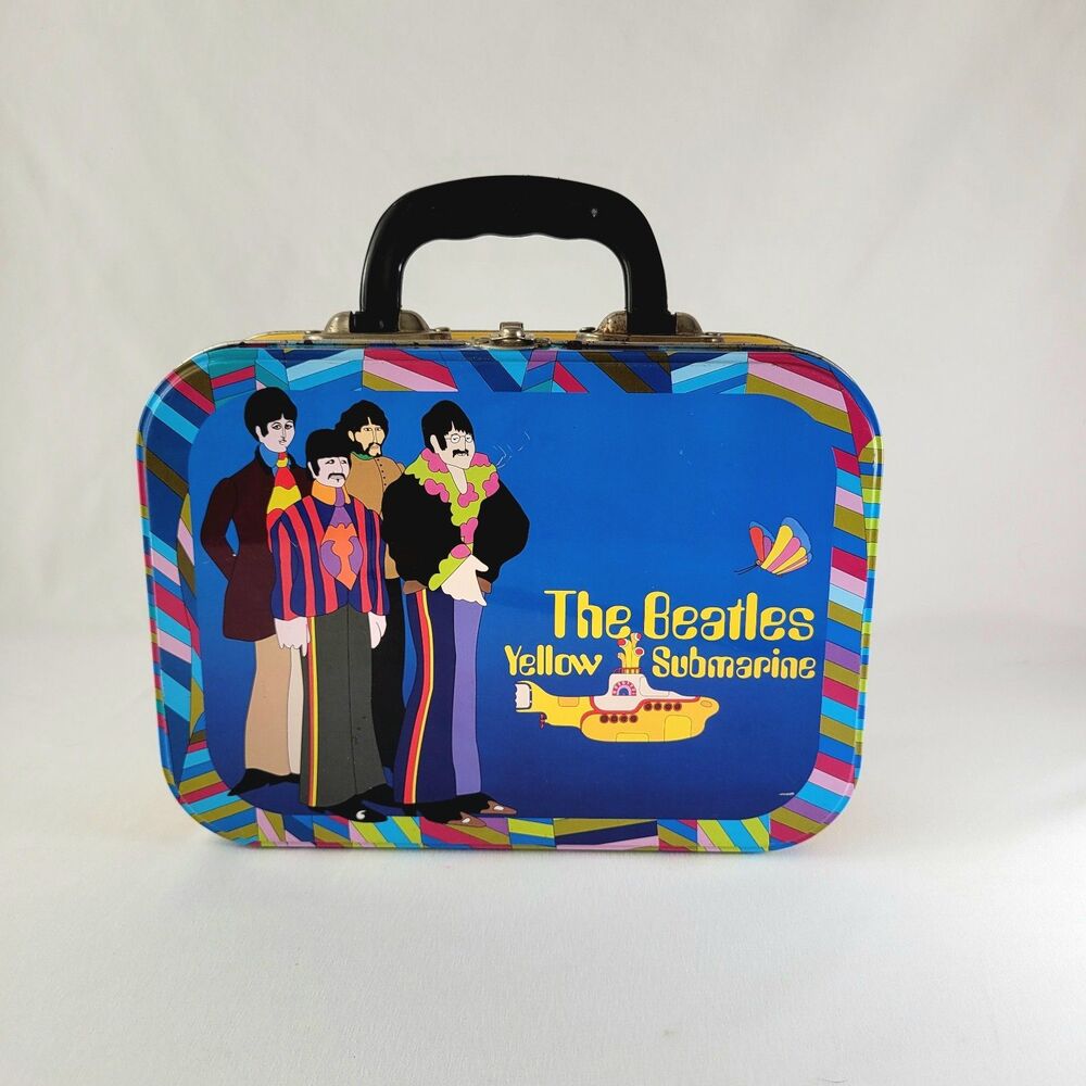 The Beatles Yellow Submarine Lunchbox Vintage 1986 Collectible Tin Tote Retro